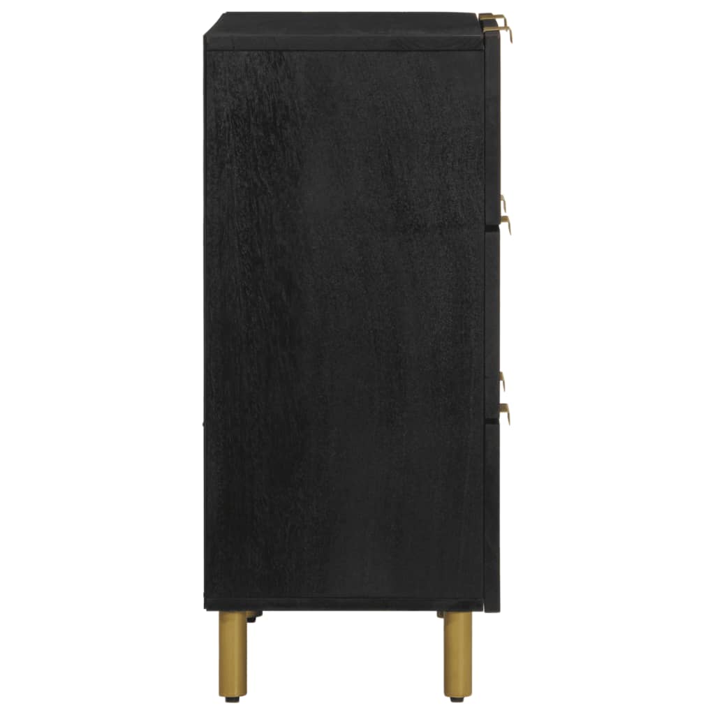 skab 60x33x75 cm konstrueret træ sort