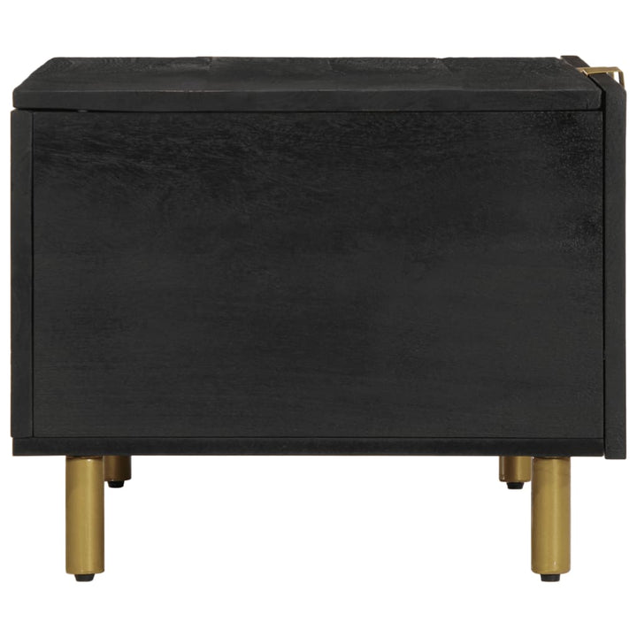 sofabord 80x50x40 cm konstrueret træ sort