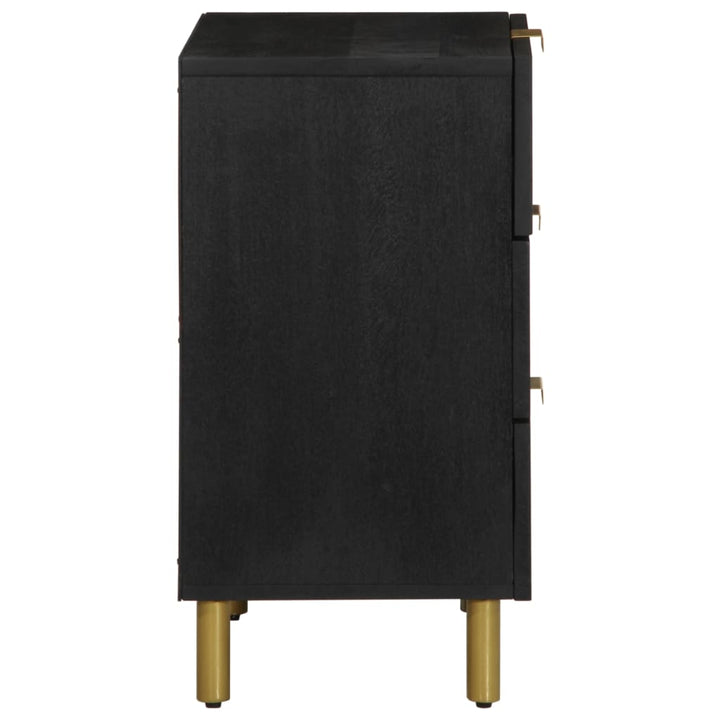 sengebord konstrueret træ 50x33x62 cm sort