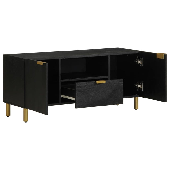 tv-bord 105x33x46 cm konstrueret træ sort