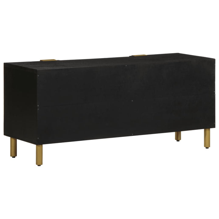 tv-bord 105x33x46 cm konstrueret træ sort