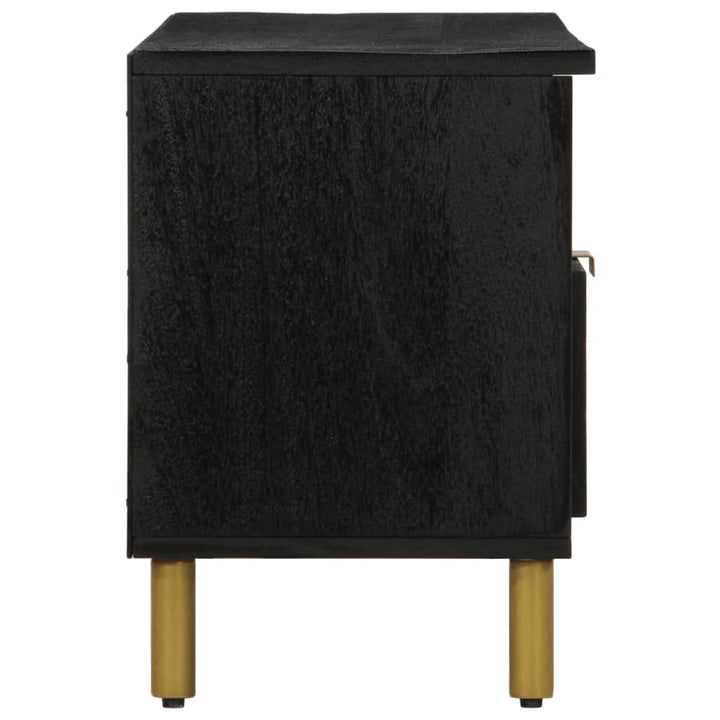 tv-bord 100x33x46 cm konstrueret træ sort