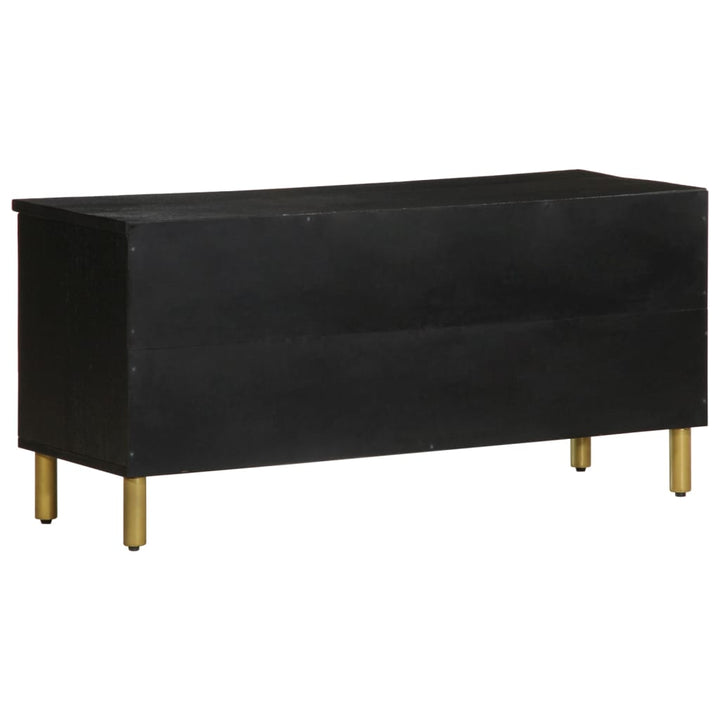 tv-bord 100x33x46 cm konstrueret træ sort