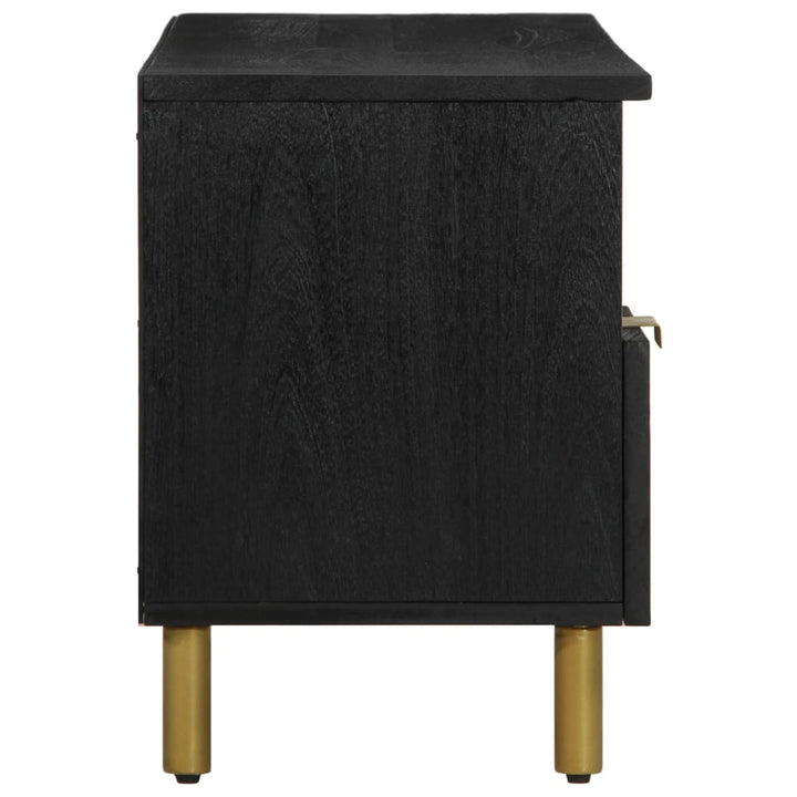 tv-bord 100x33x46 cm konstrueret træ sort