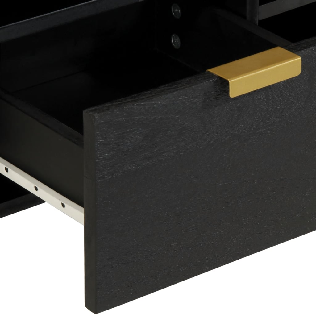 tv-bord 100x33x46 cm konstrueret træ sort