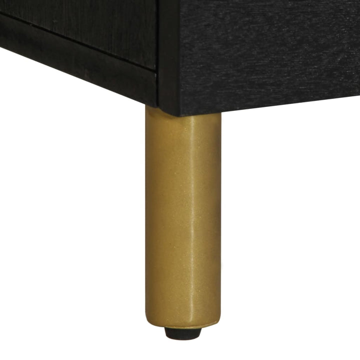 tv-bord 100x33x46 cm konstrueret træ sort