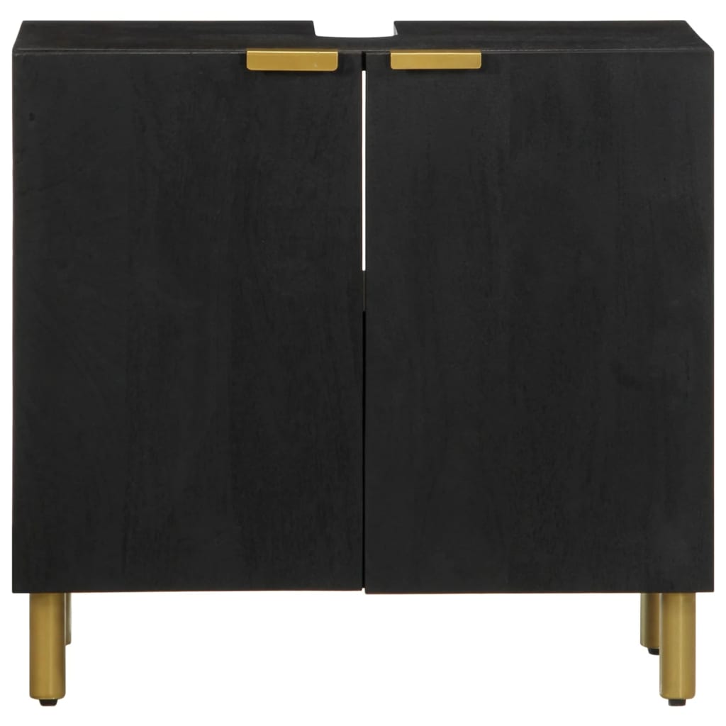 underskab til vask 62x33x58 cm konstrueret træ sort