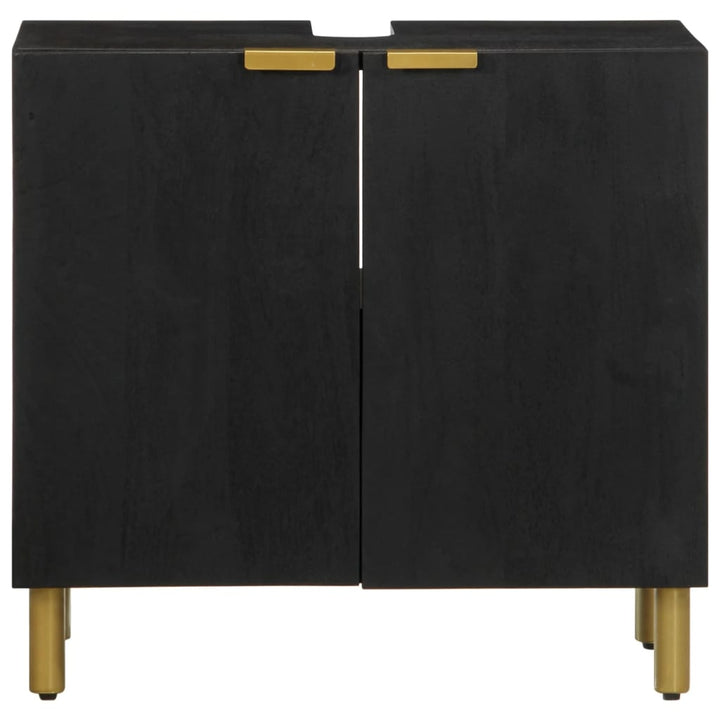 underskab til vask 62x33x58 cm konstrueret træ sort