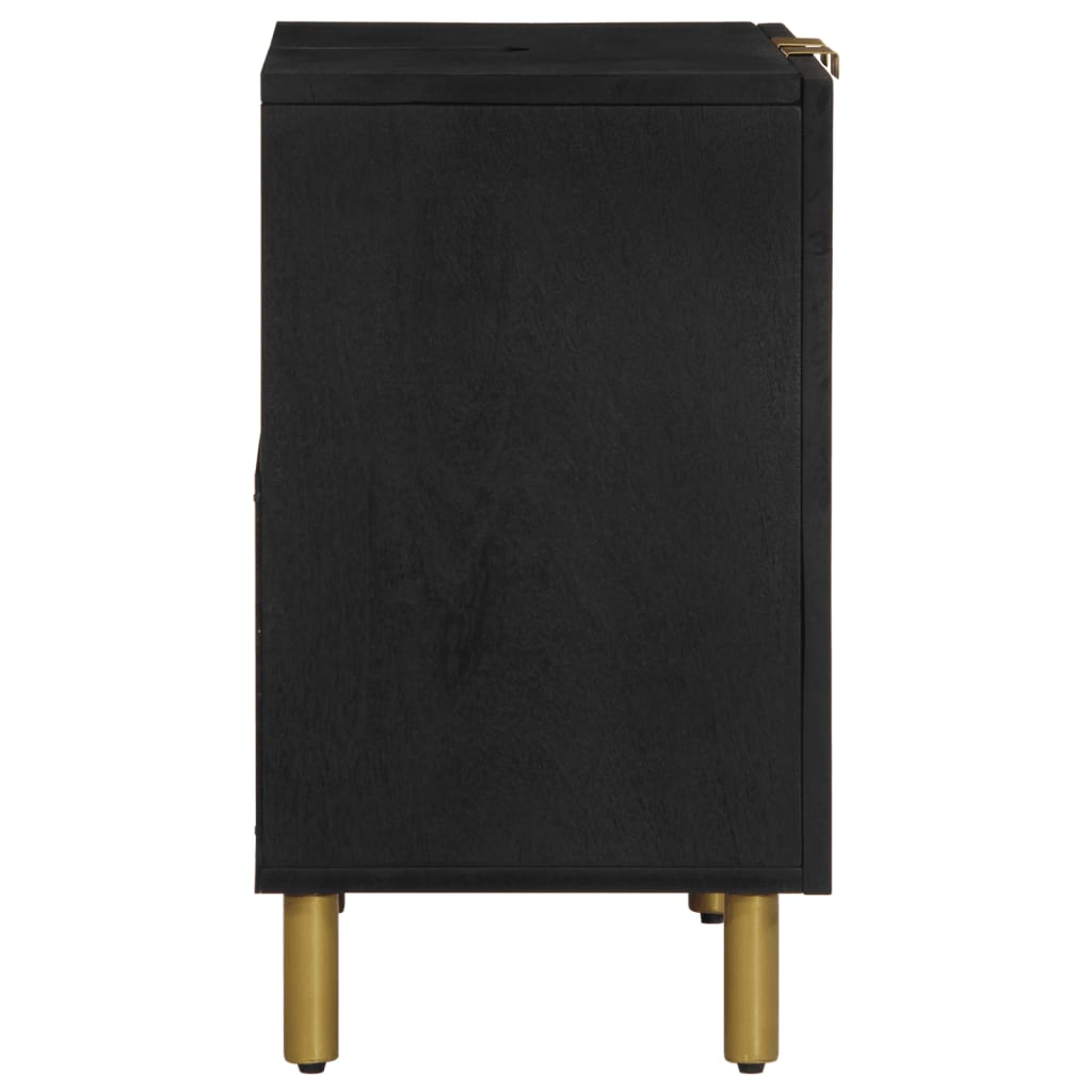 underskab til vask 62x33x58 cm konstrueret træ sort