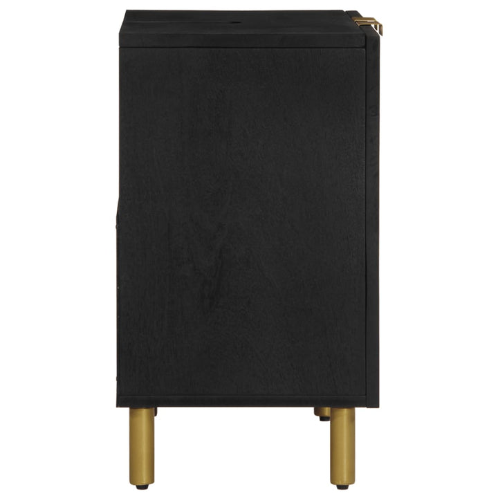underskab til vask 62x33x58 cm konstrueret træ sort