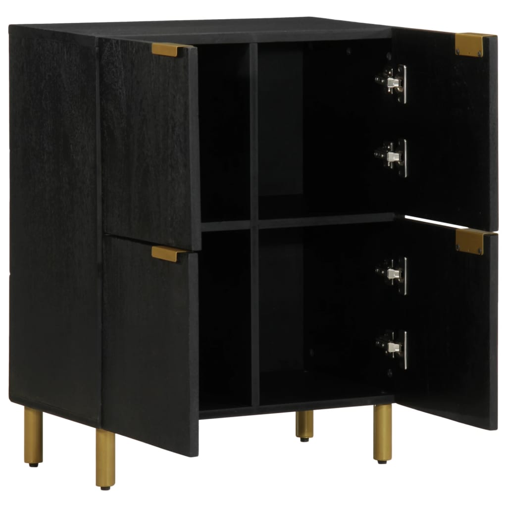skab 60x33x75 cm konstrueret træ sort