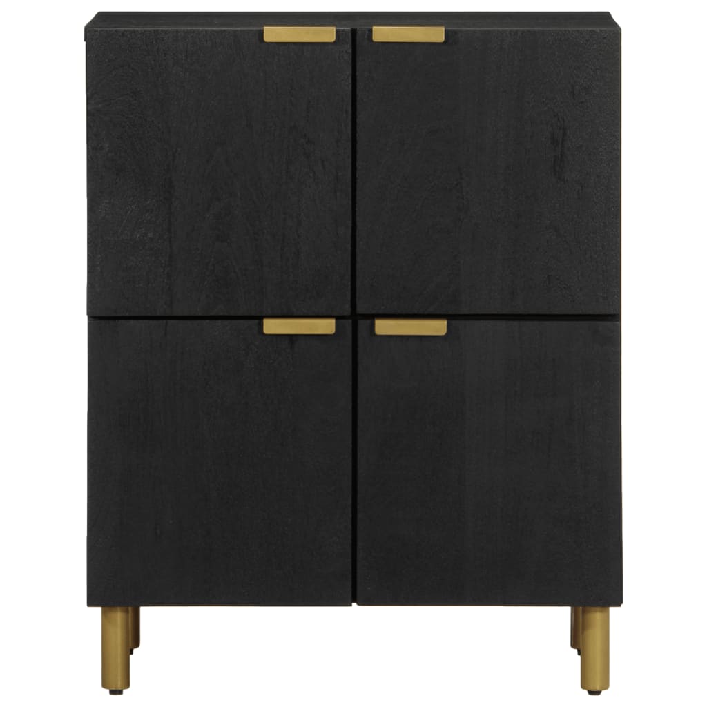 skab 60x33x75 cm konstrueret træ sort