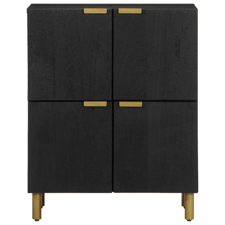 skab 60x33x75 cm konstrueret træ sort