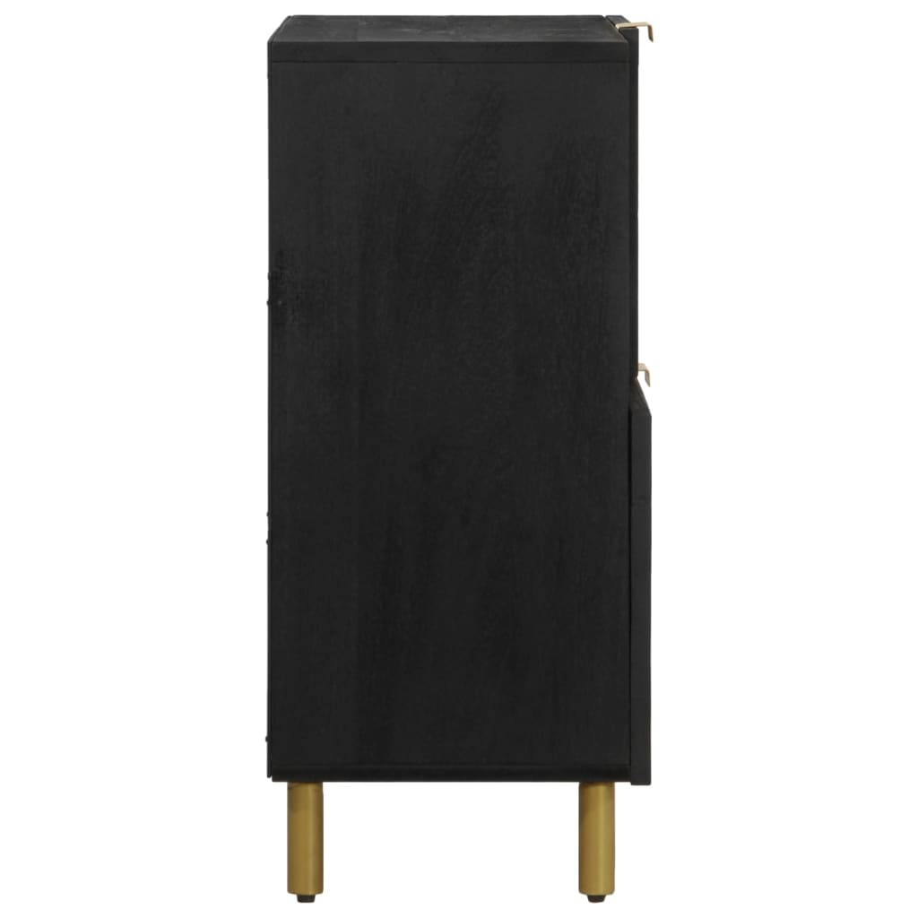 skænk 80x33x75 cm konstrueret træ sort