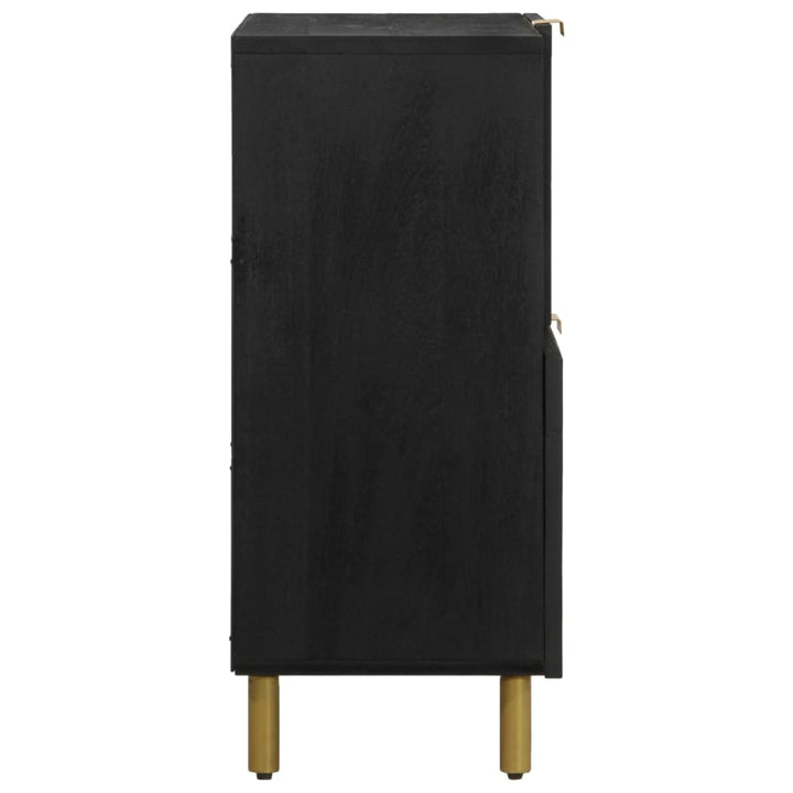skænk 80x33x75 cm konstrueret træ sort