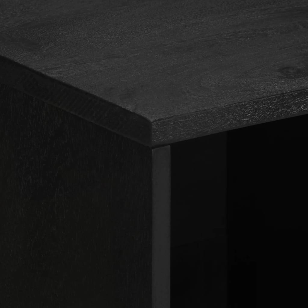 skænk 80x33x75 cm konstrueret træ sort