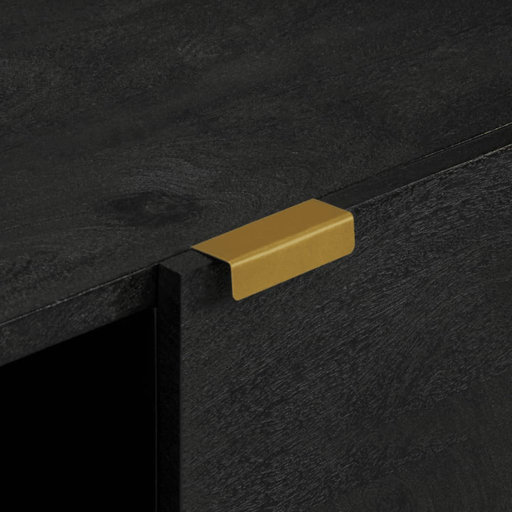 skænk 80x33x75 cm konstrueret træ sort