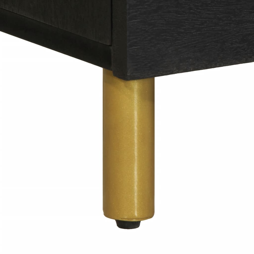 skænk 80x33x75 cm konstrueret træ sort
