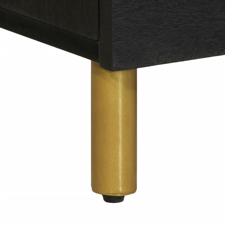 skænk 80x33x75 cm konstrueret træ sort