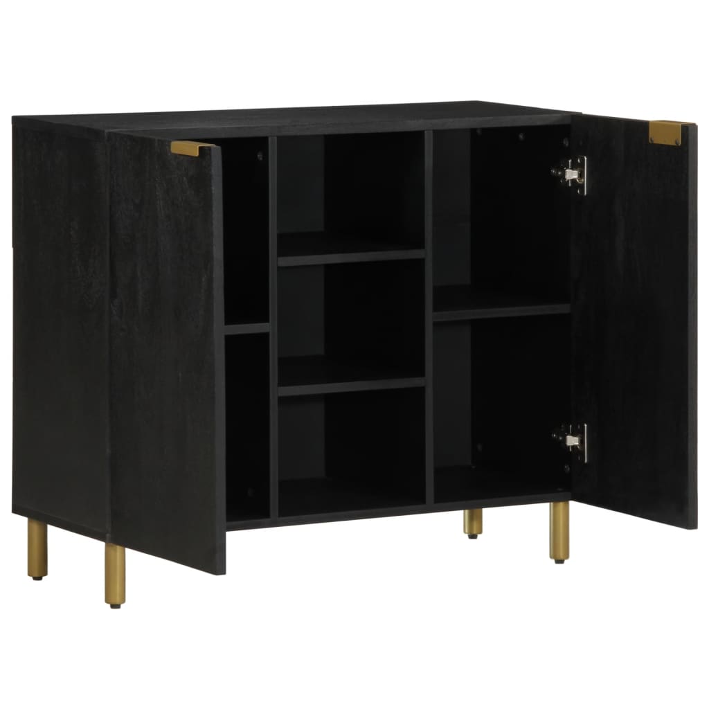 skænk 90x33x75 cm konstrueret træ sort
