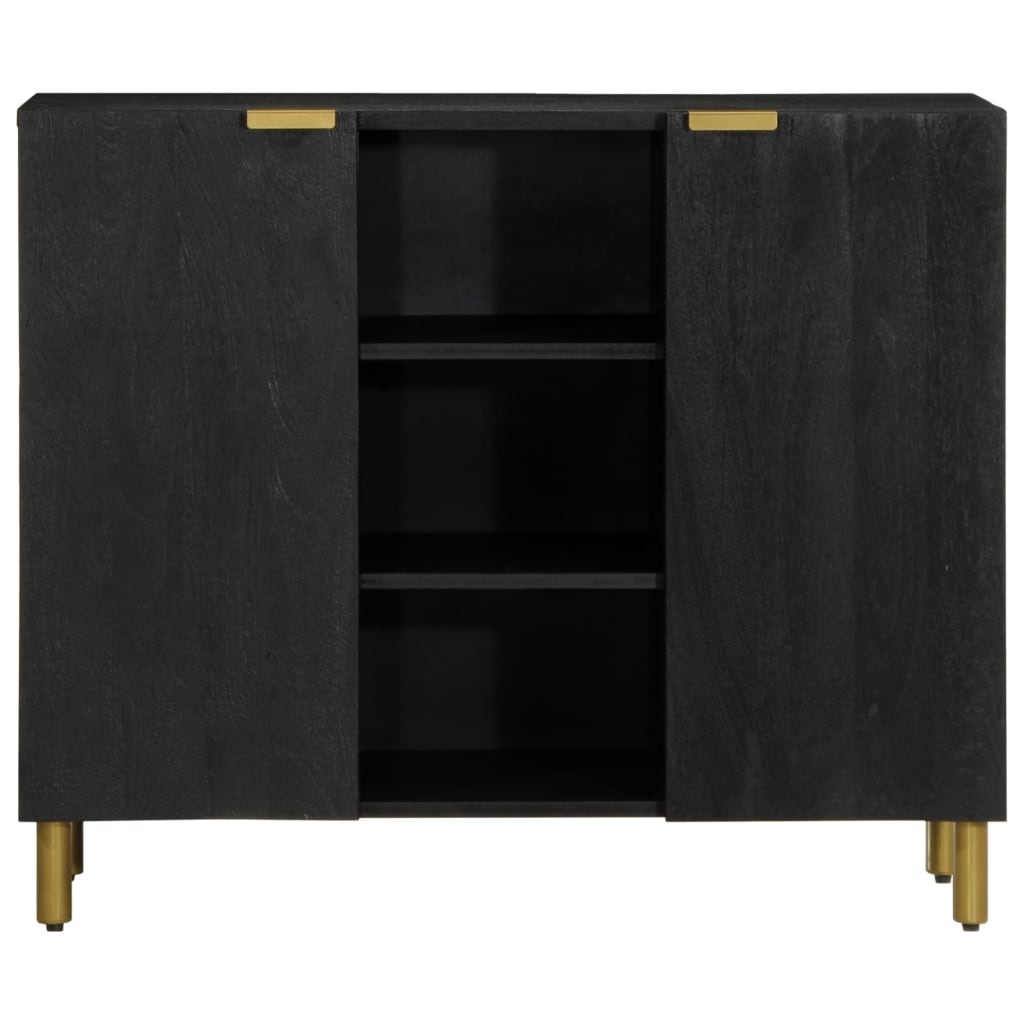 skænk 90x33x75 cm konstrueret træ sort