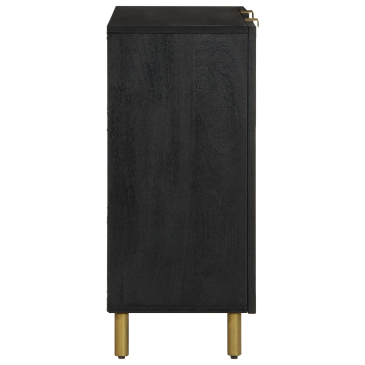 skænk 90x33x75 cm konstrueret træ sort