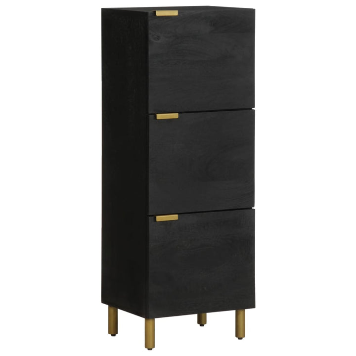 højskab 40x33x110 cm konstrueret træ sort