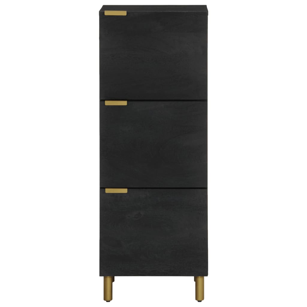 højskab 40x33x110 cm konstrueret træ sort