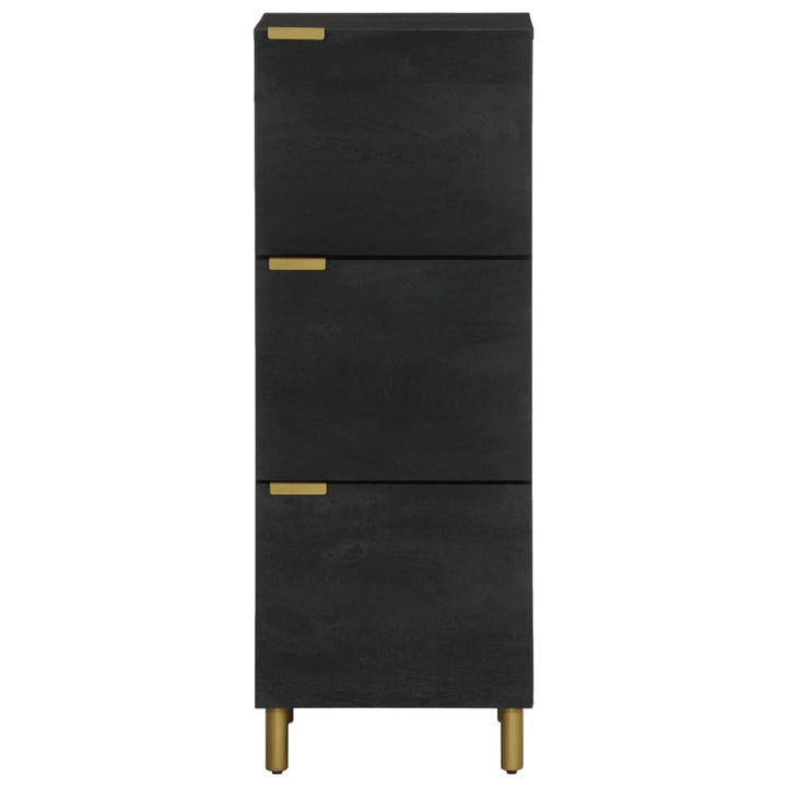 højskab 40x33x110 cm konstrueret træ sort