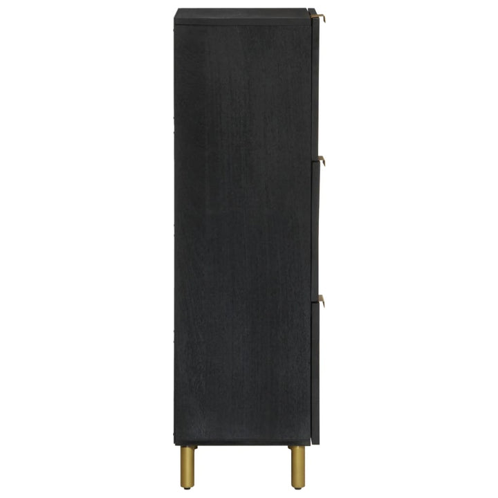 højskab 40x33x110 cm konstrueret træ sort