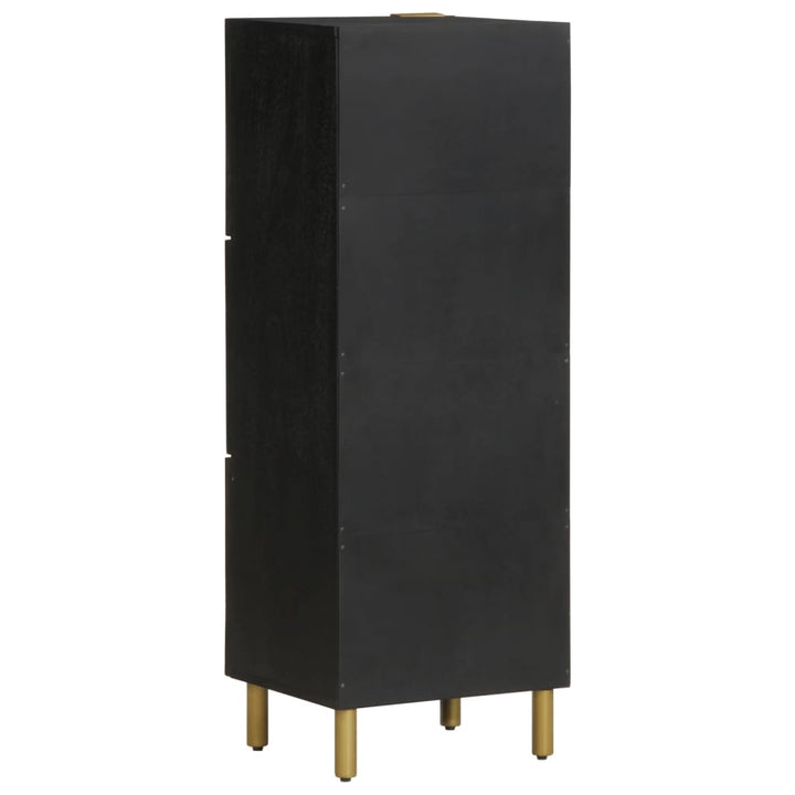 højskab 40x33x110 cm konstrueret træ sort