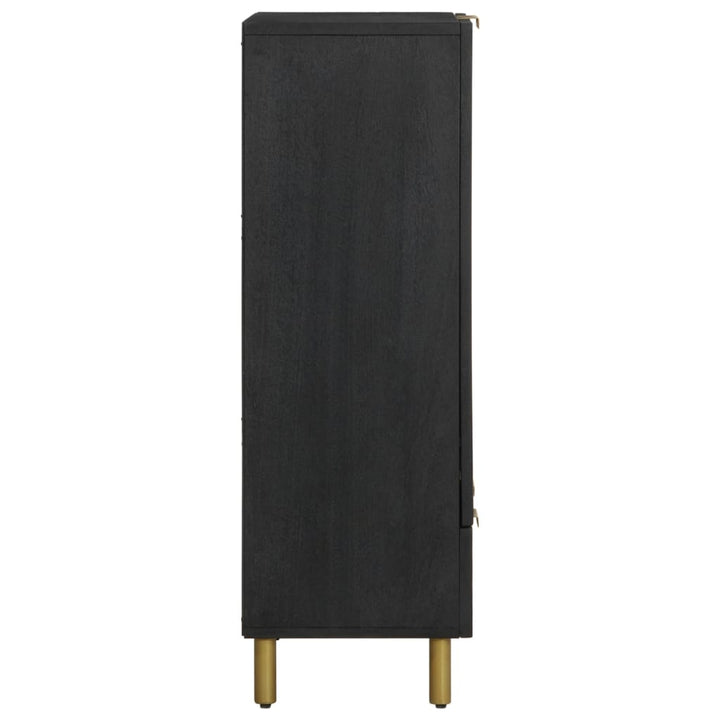 højskab 60x33x100 cm konstrueret træ sort