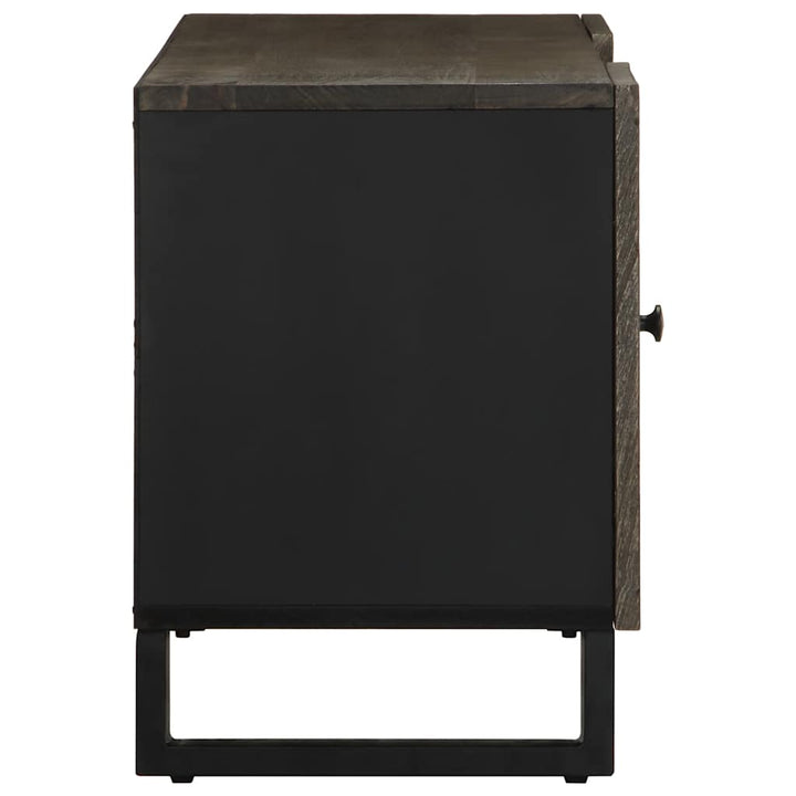 tv-bord 105x33x46 cm massivt mangotræ sort