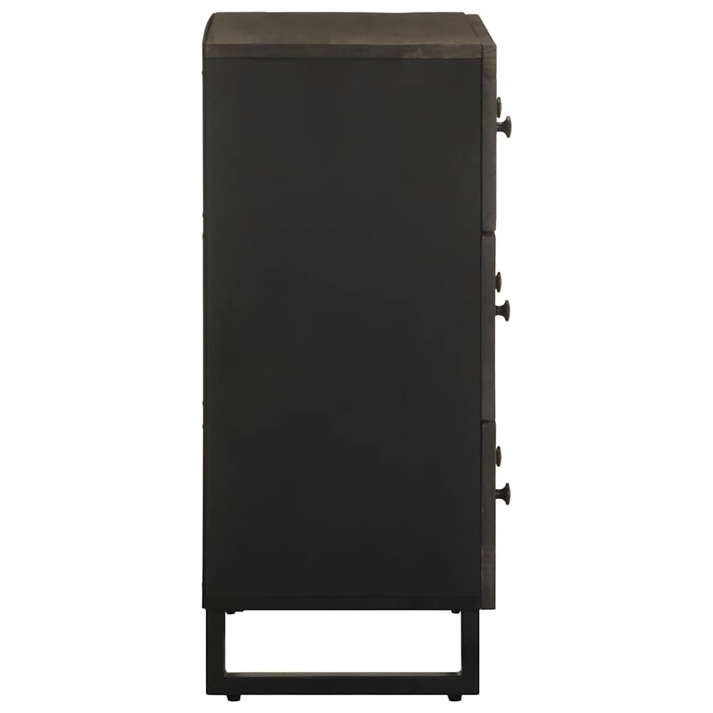 skænk 60x33x75 cm massivt mangotræ sort