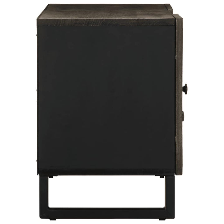 tv-bord 105x33x46 cm massivt mangotræ sort