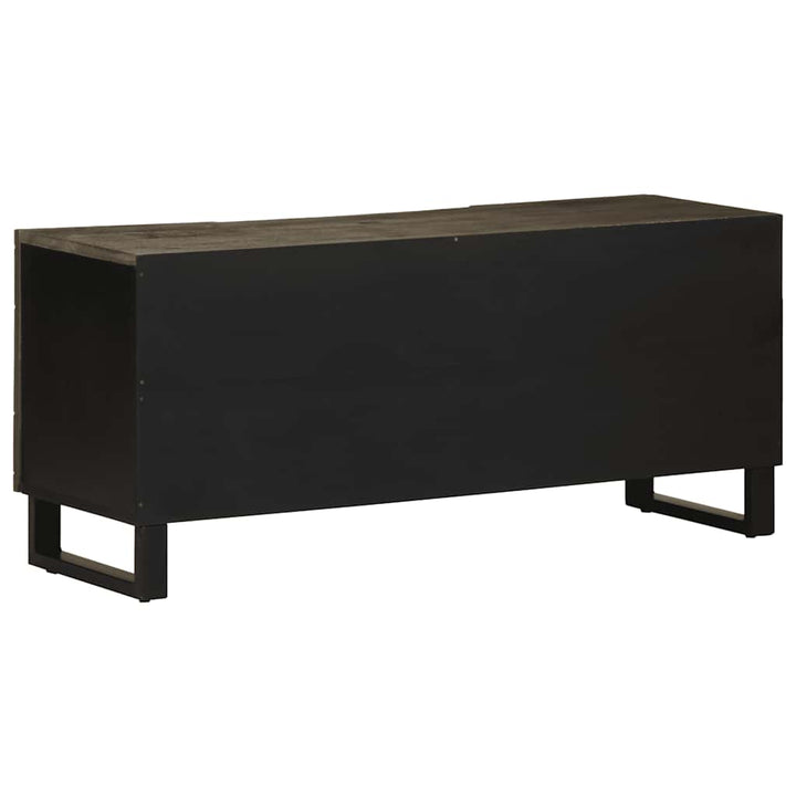 tv-bord 105x33x46 cm massivt mangotræ sort