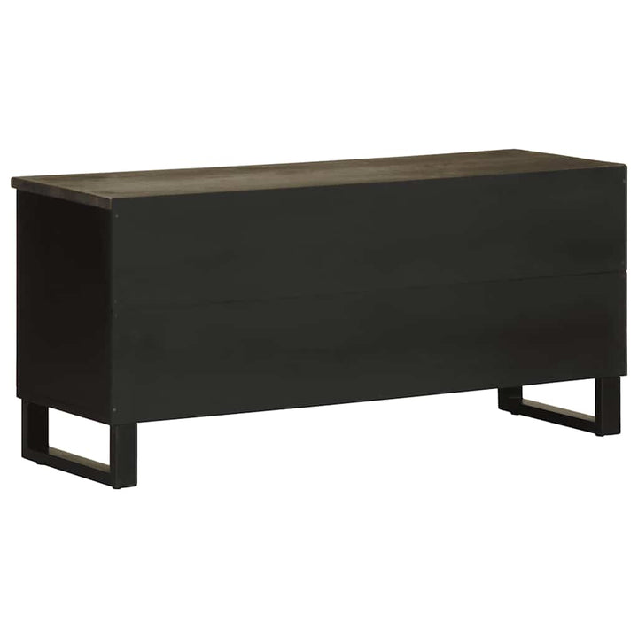 tv-bord 100x33x46 cm massivt mangotræ sort