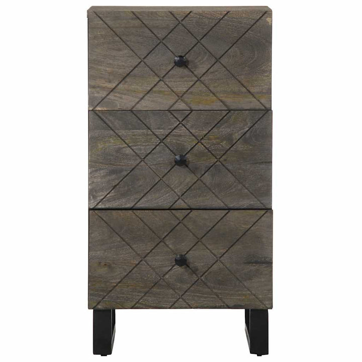 skænk 40x33x75 cm massivt mangotræ sort