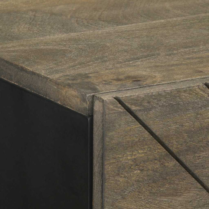 skænk 40x33x75 cm massivt mangotræ sort