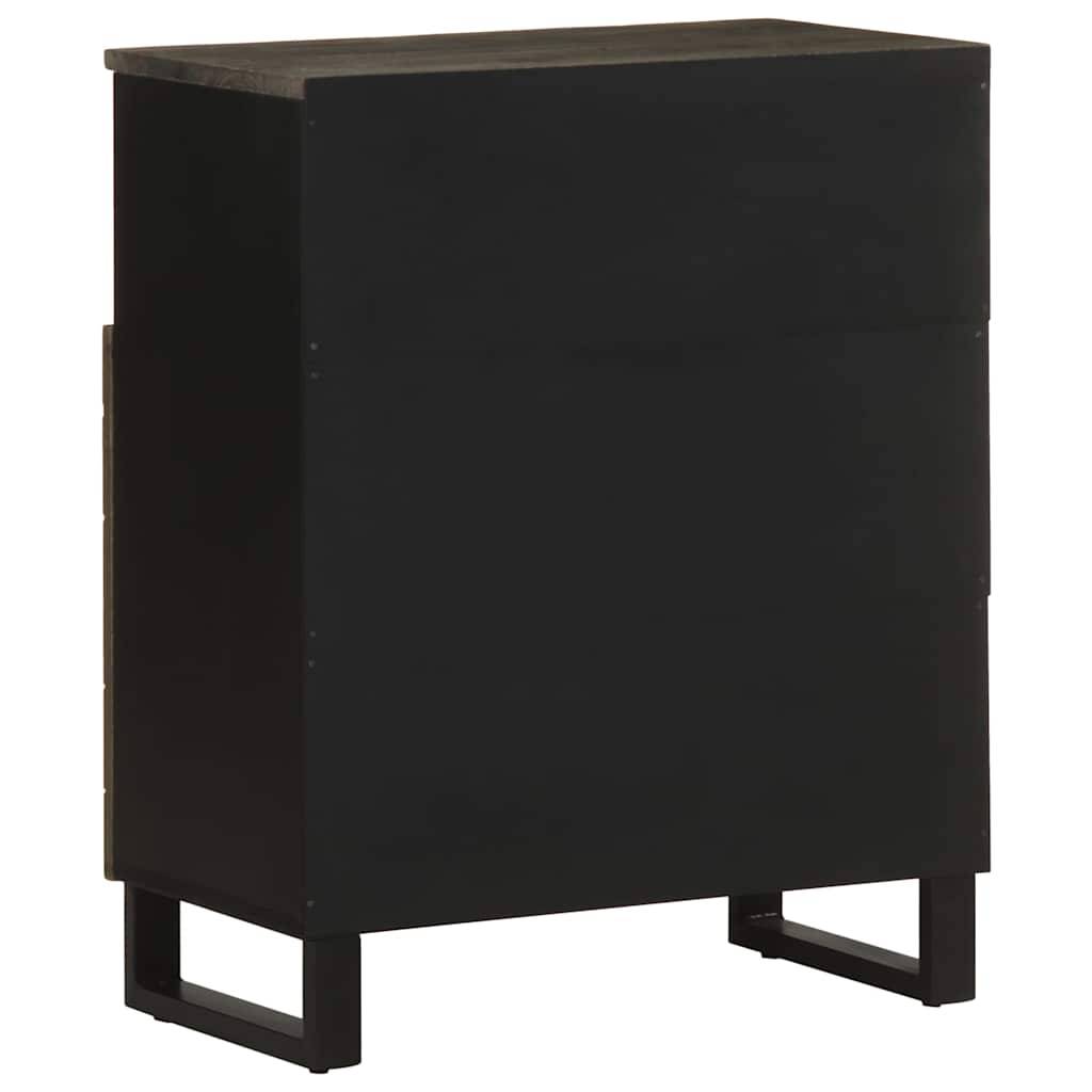 skænk 60x33x75 cm massivt mangotræ sort