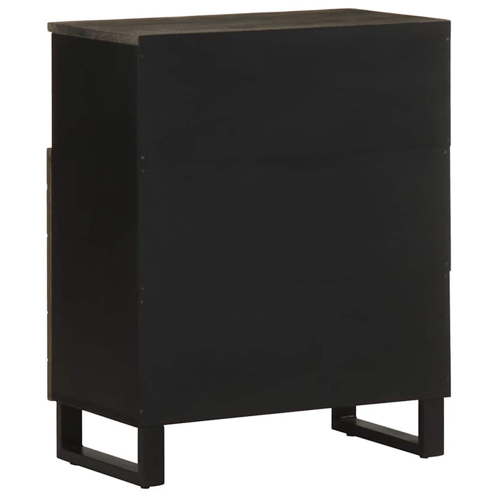 skænk 60x33x75 cm massivt mangotræ sort