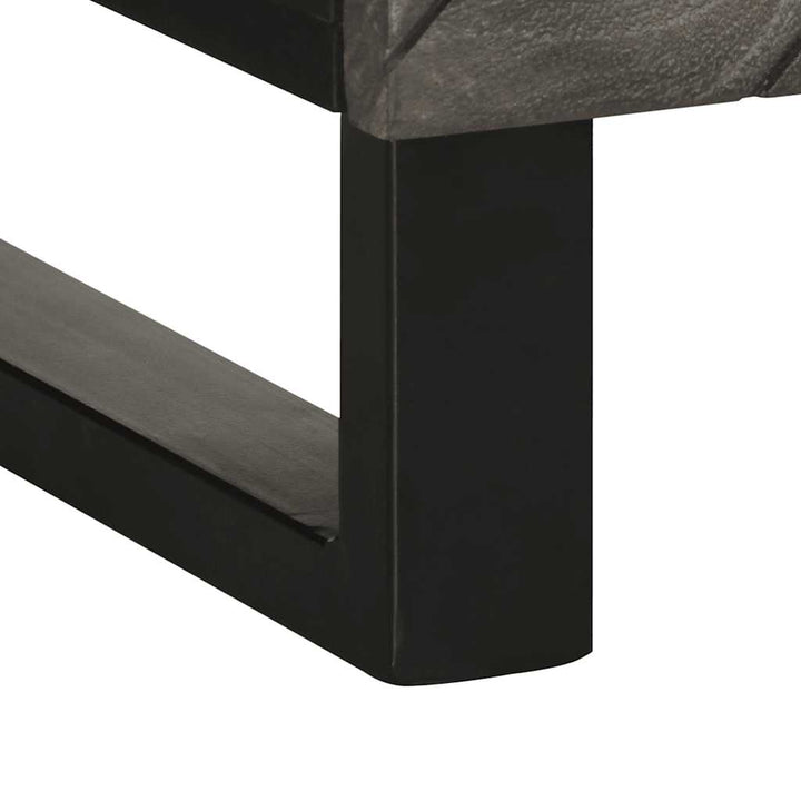 skænk 60x33x75 cm massivt mangotræ sort