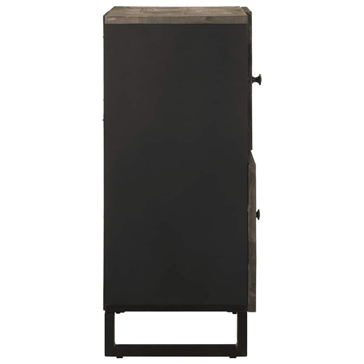 skænk 80x33x75 cm massivt mangotræ sort