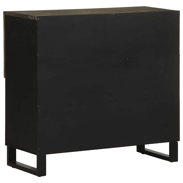 skænk 80x33x75 cm massivt mangotræ sort