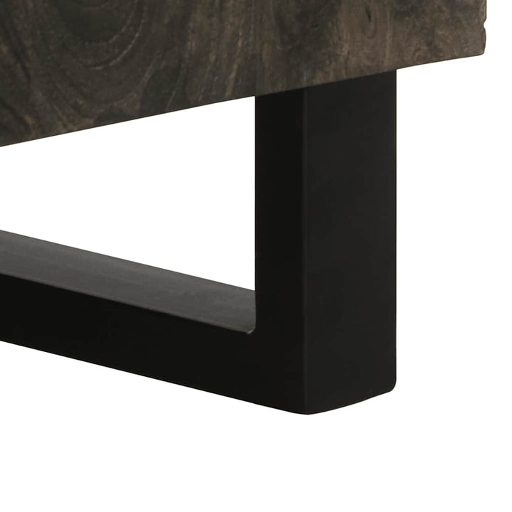 skænk 90x33x75 cm massivt mangotræ sort