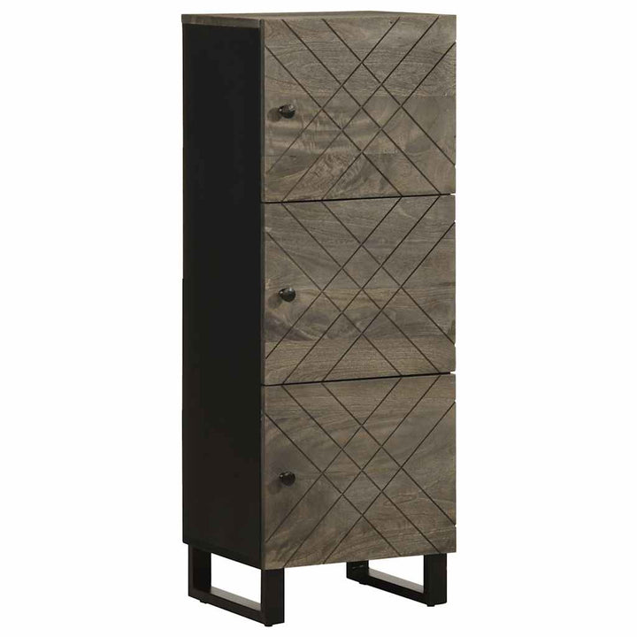 skab 40x33x110 cm massivt mangotræ sort