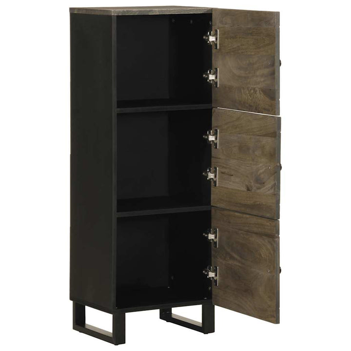 skab 40x33x110 cm massivt mangotræ sort