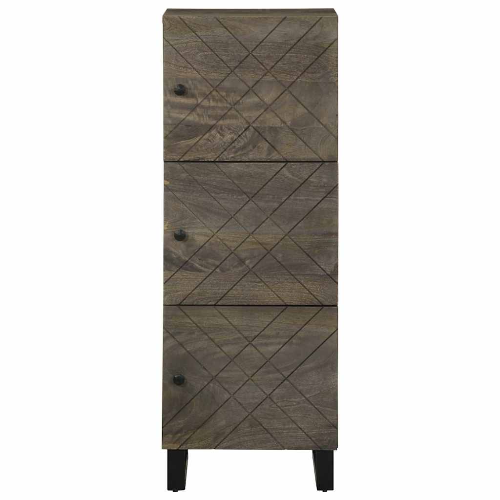 skab 40x33x110 cm massivt mangotræ sort