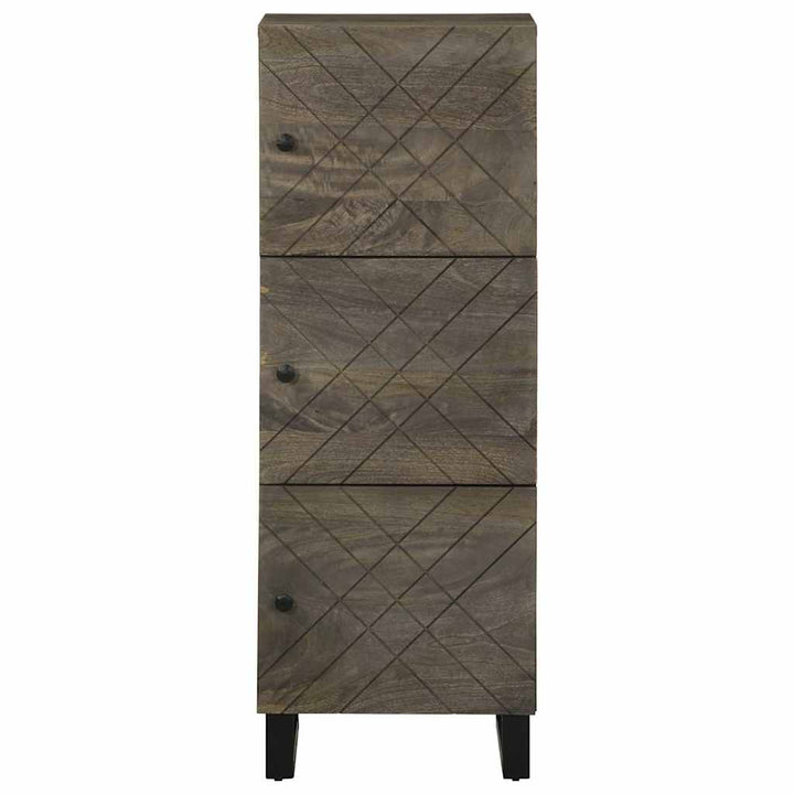 skab 40x33x110 cm massivt mangotræ sort
