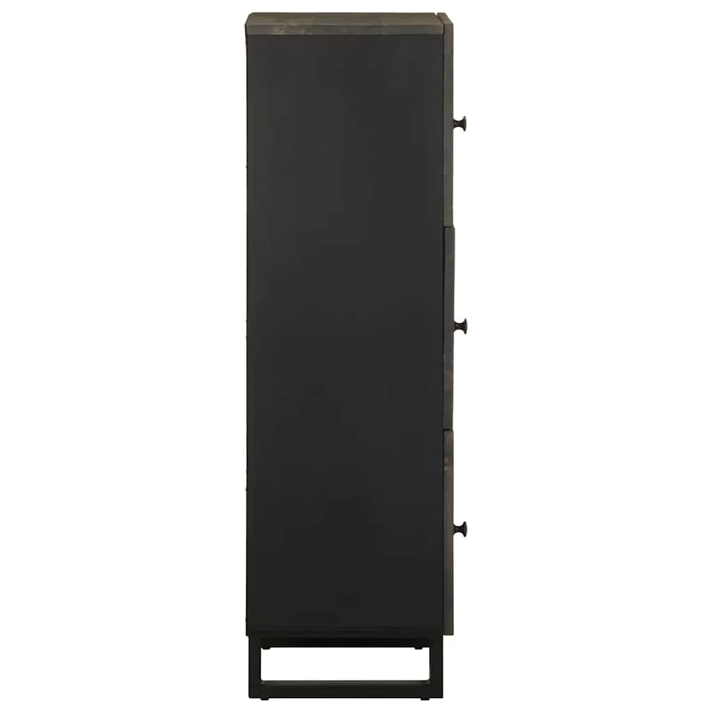 skab 40x33x110 cm massivt mangotræ sort